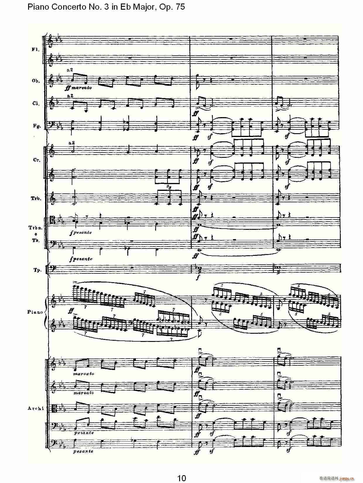 Piano Concerto No.3 in Eb Major,Op.75()10