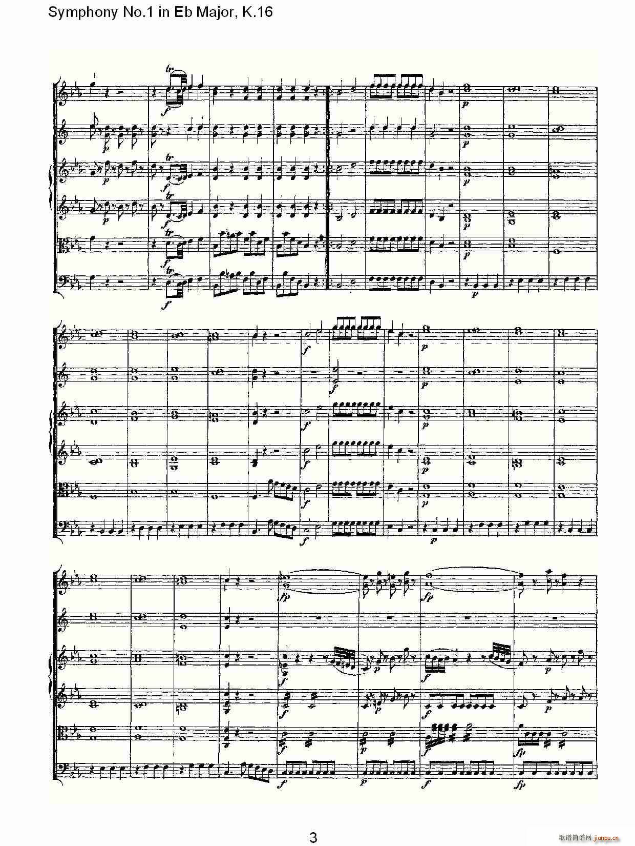 Symphony No.1 in Eb MajorK.16(ʮּ)3