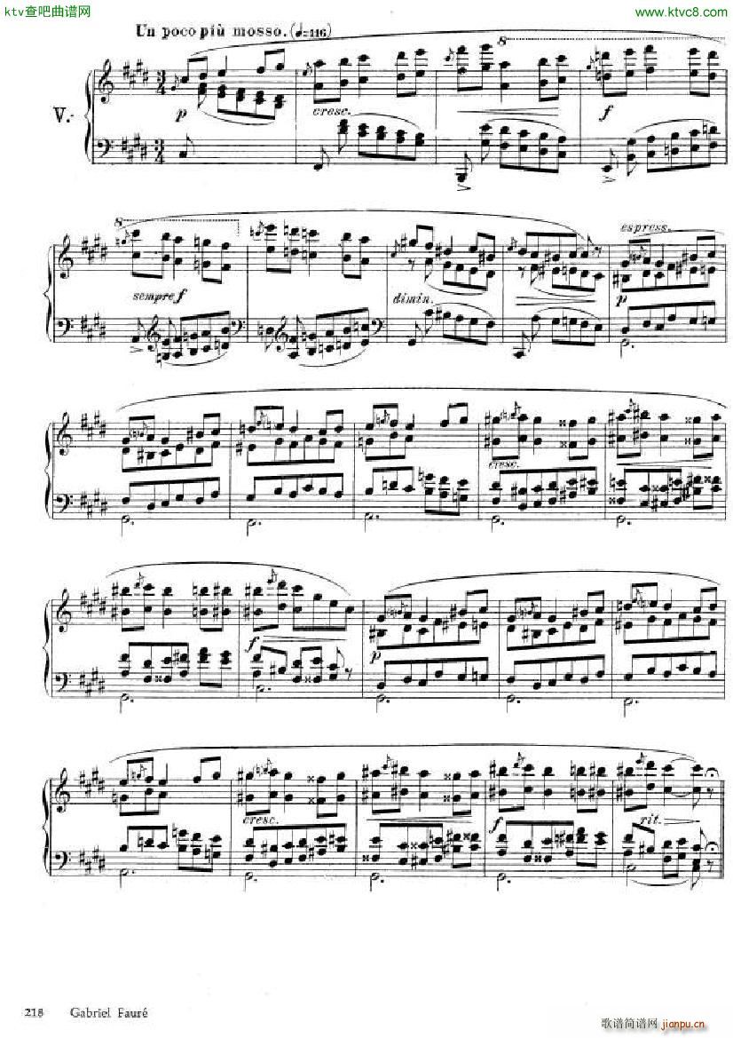 Faur Theme et variations opus 73()8