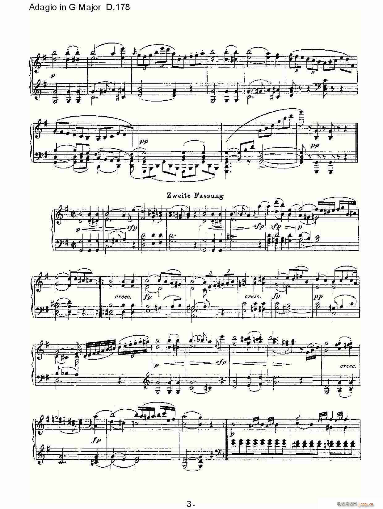 Adagio in G Major D.178O(ʮּ)3