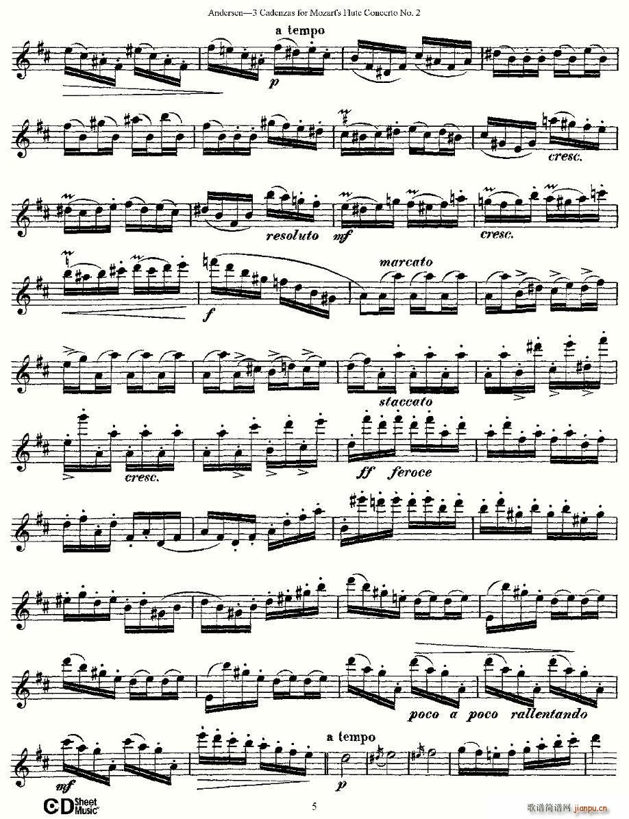 3 Cadenzas for Mozart