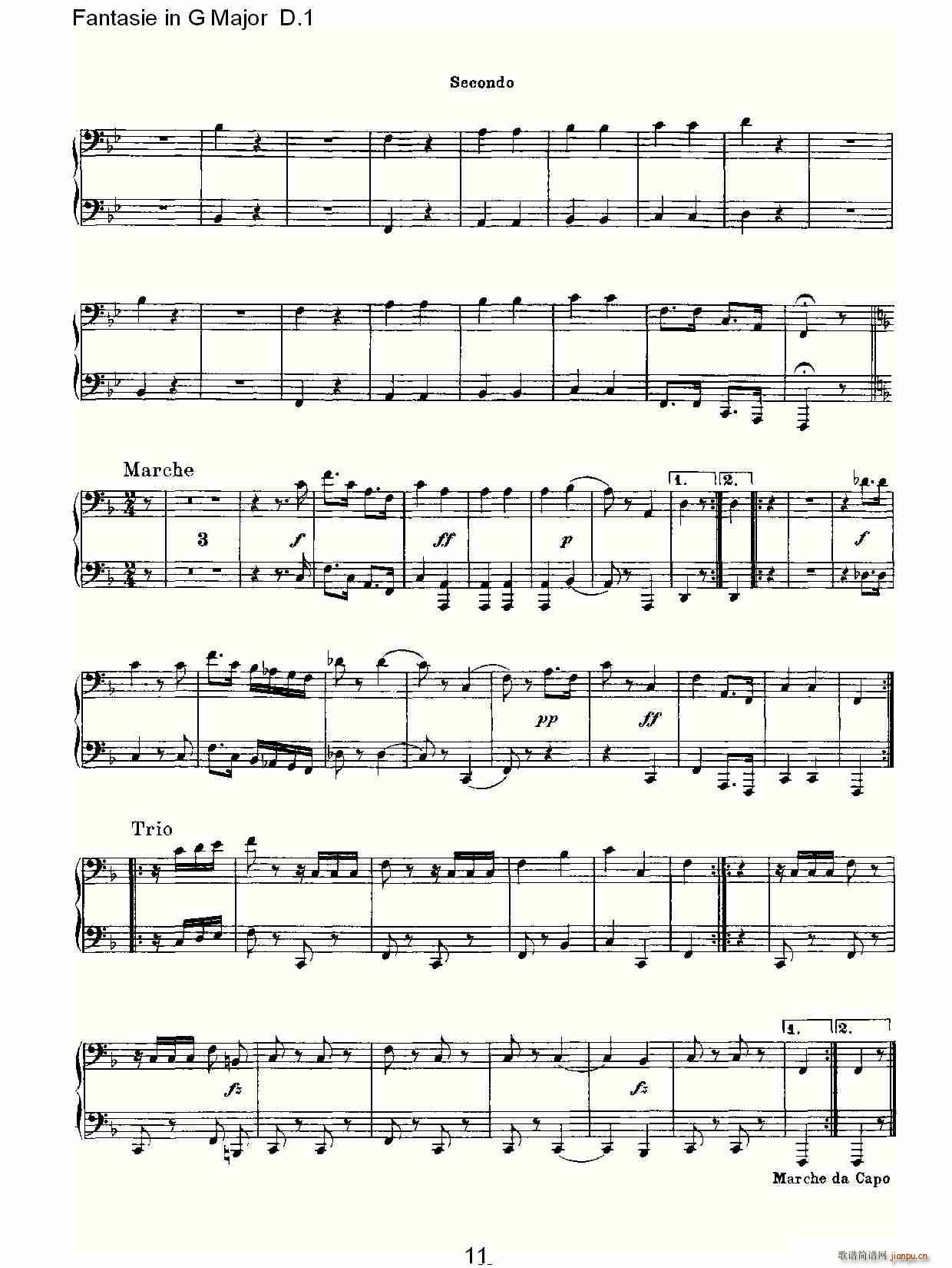 Fantasie in G Major D.1(ʮּ)11