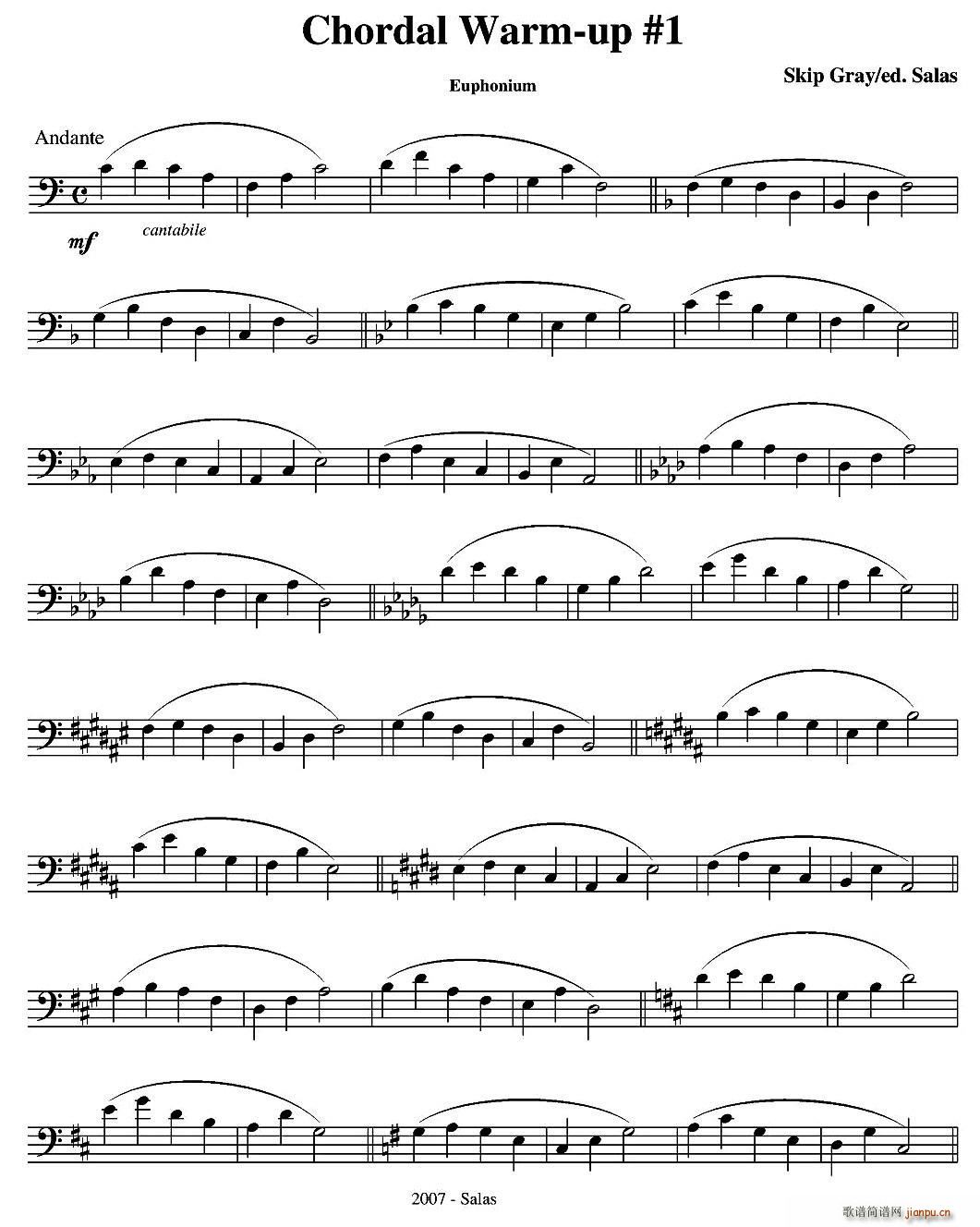 Chordal Warm up Euphonium ϰ̲ѡ ͭ(ʮּ)1