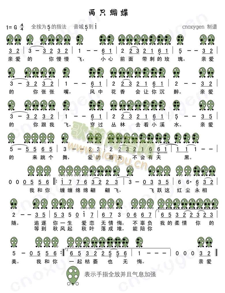 两只蝴蝶简谱_两只蝴蝶简谱电子琴谱