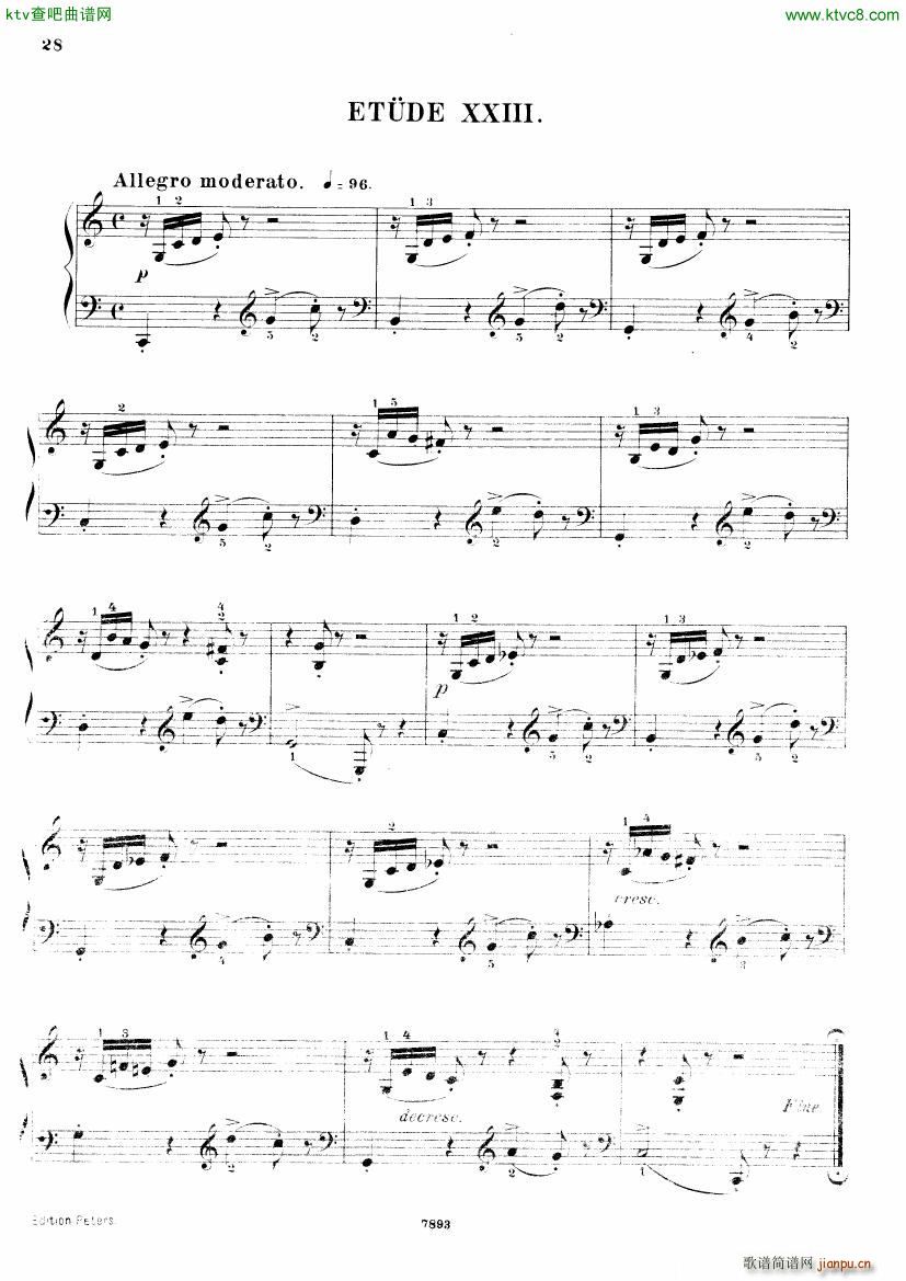 Henri Bertini 1798 1876 25 Easy Etudes Op 100()29