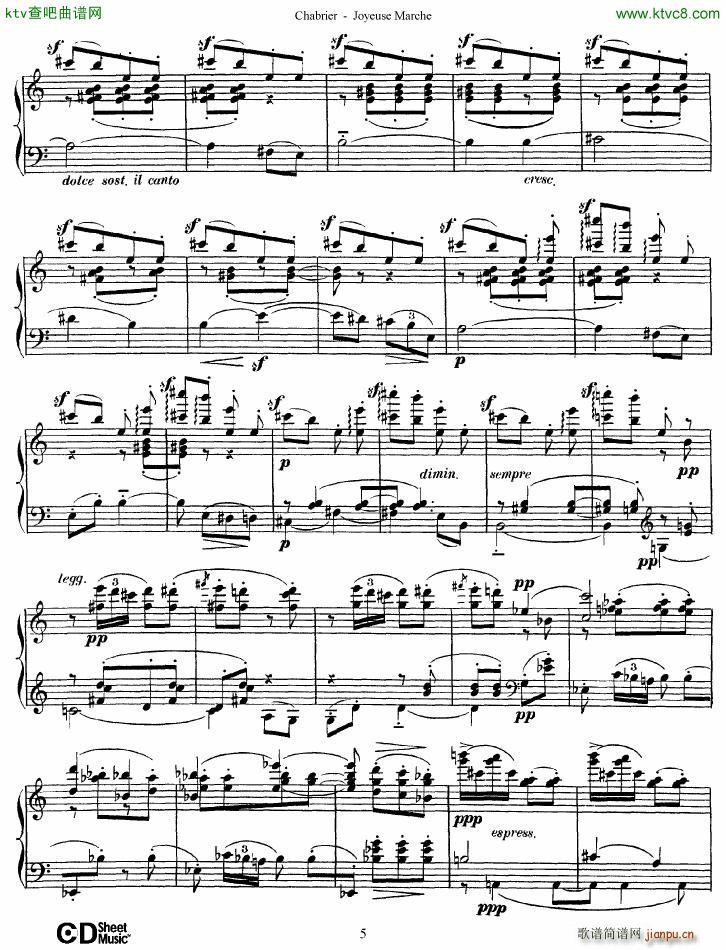 Chabrier Joyeuse Marche()5