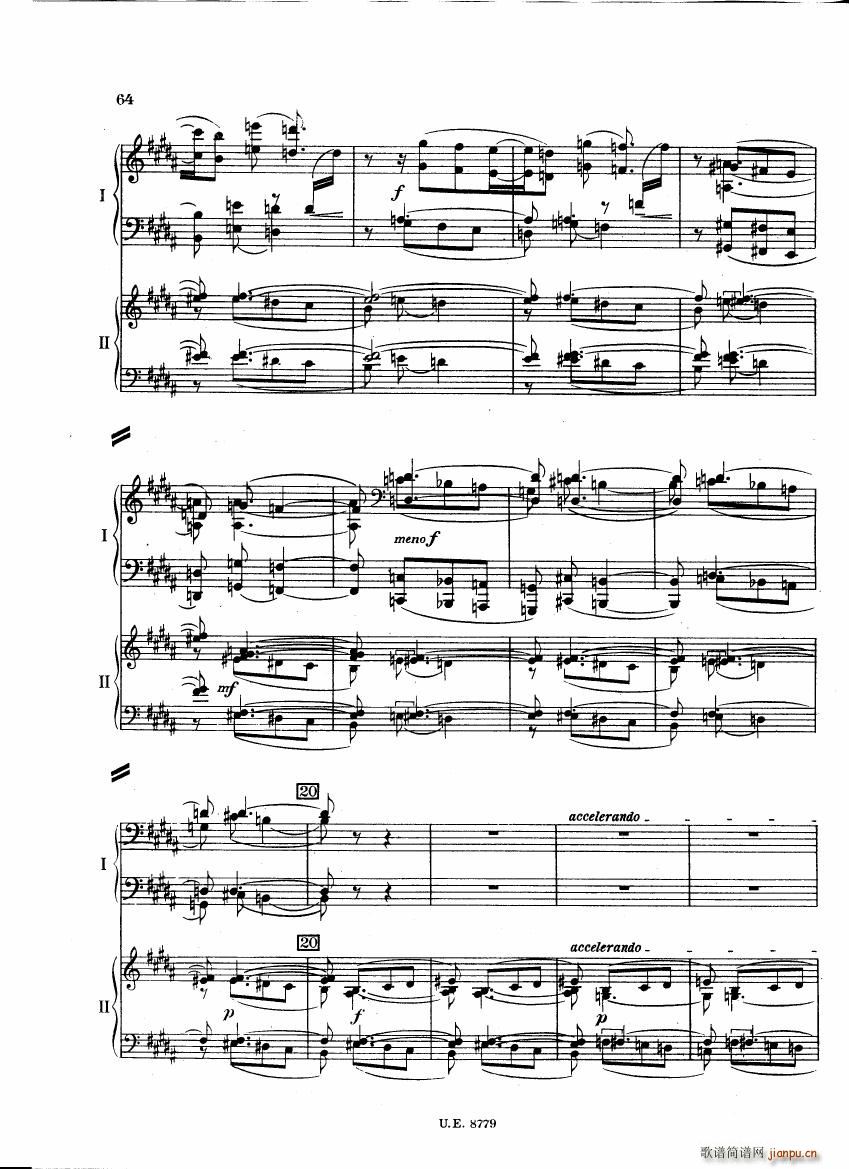 Bartok SZ 83 Piano Concerto 1 2p reduct ()21