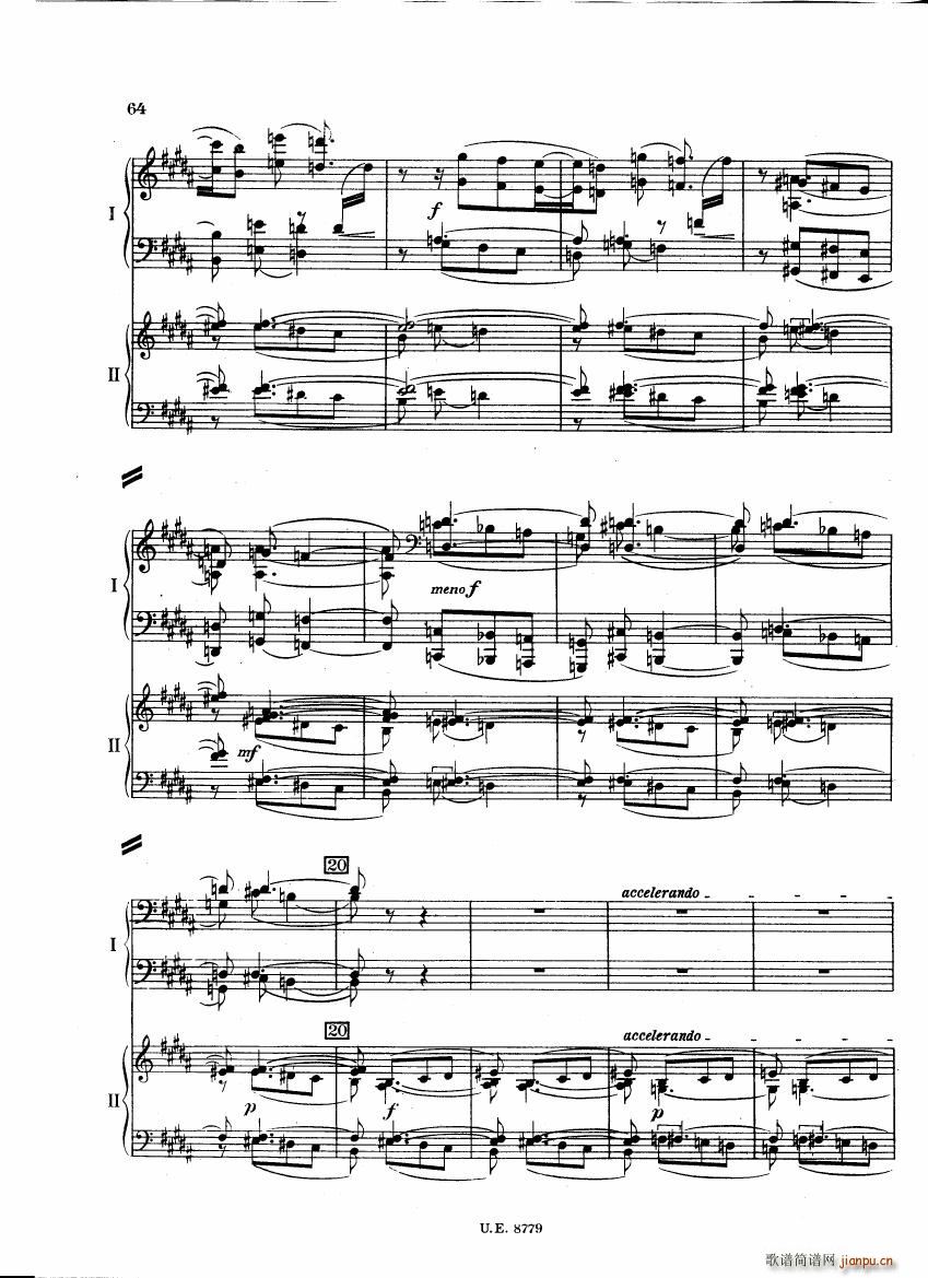 Bartok SZ 83 Piano Concerto 1 2p reduct ()21
