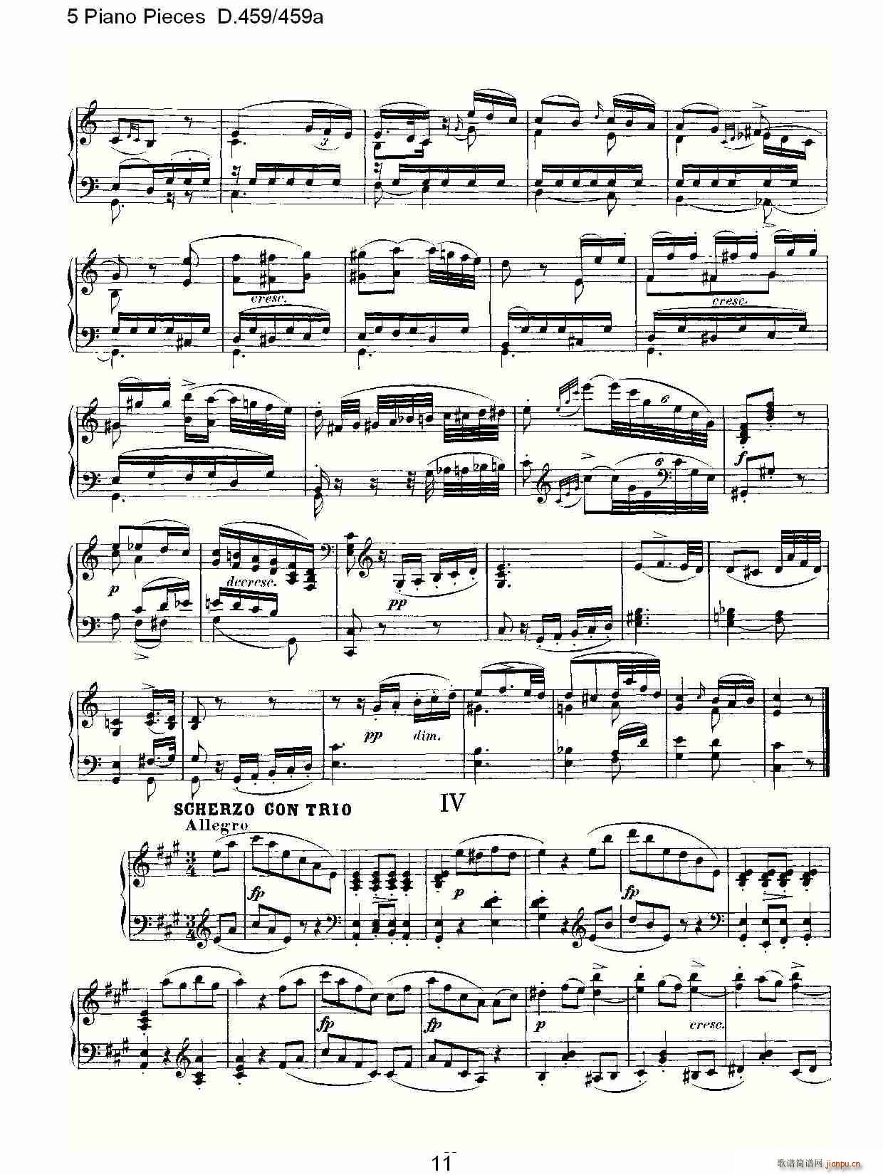 5 Piano Pieces D.459459a()11