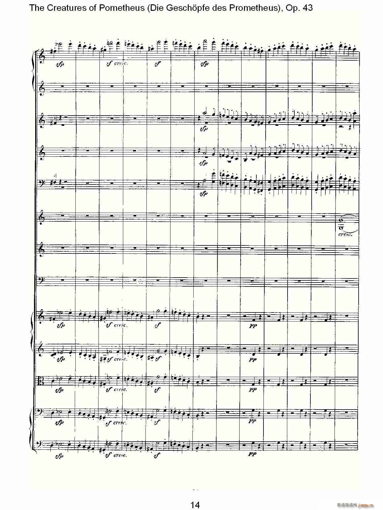 Die Gesch?pfe des Prometheus Op. 43(ʮּ)14