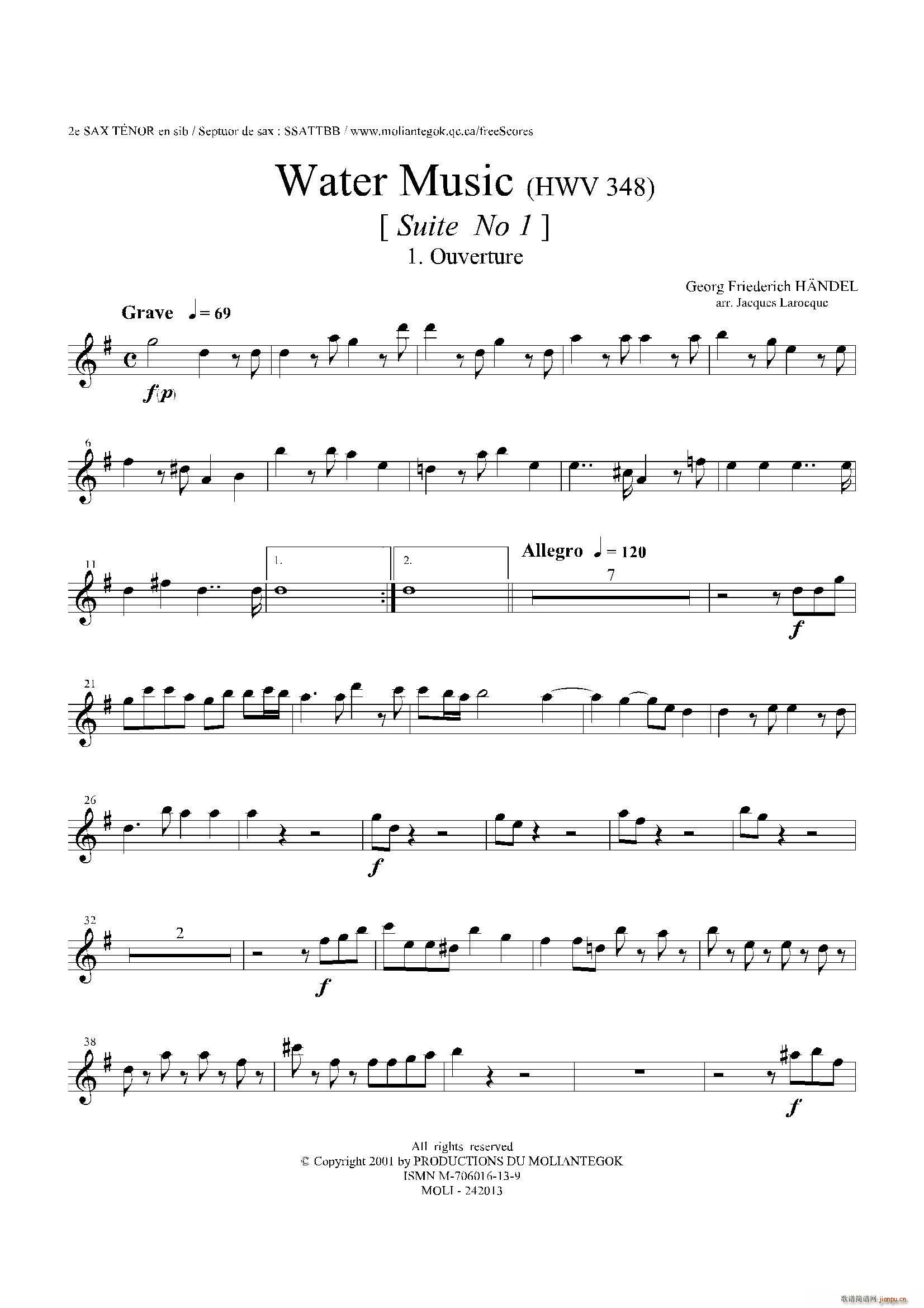 Water Music HWV 348 No 1 ڶ˹(ʮּ)1