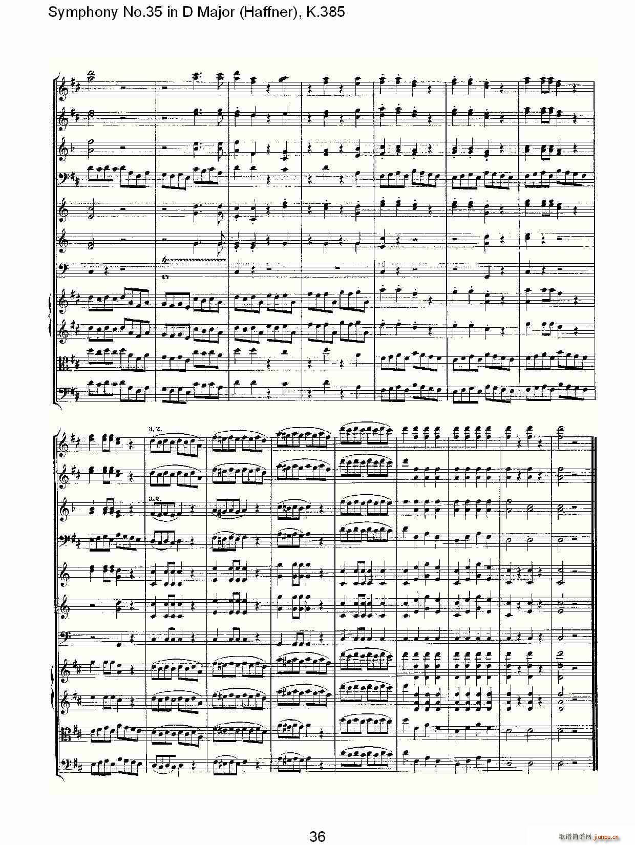 Symphony No.35 in D Major, K.385(ʮּ)36