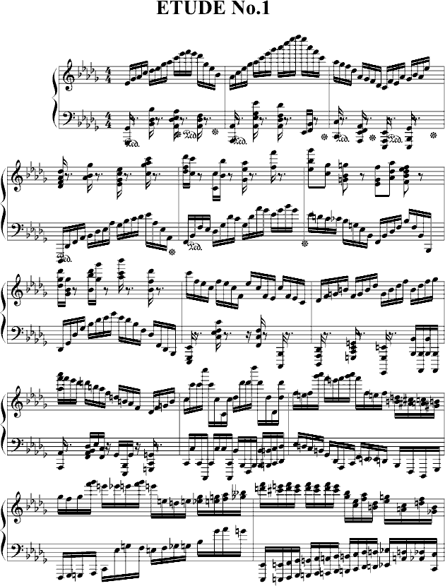 ETUDE  No.1()1