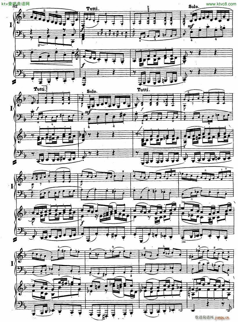 Bach JS BWV 1052 Keyboard Concerto in d ed R ntgen()33