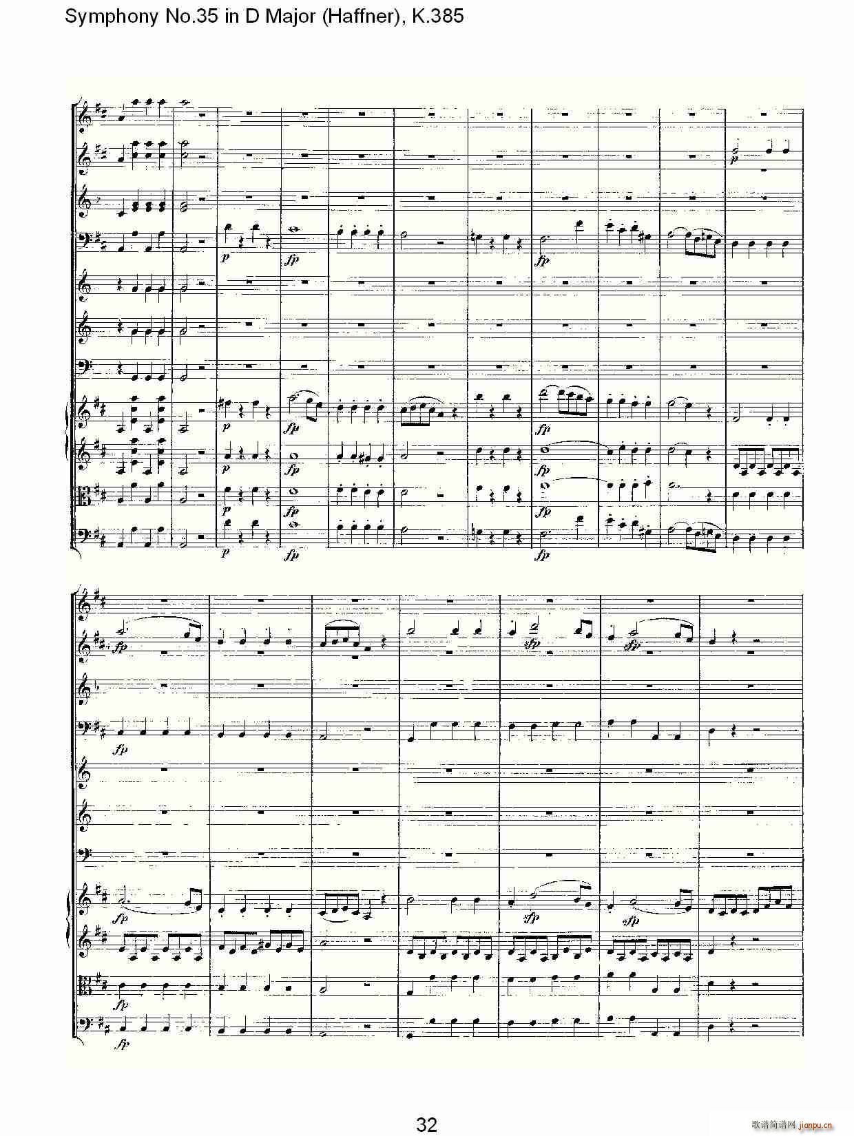 Symphony No.35 in D Major, K.385(ʮּ)32