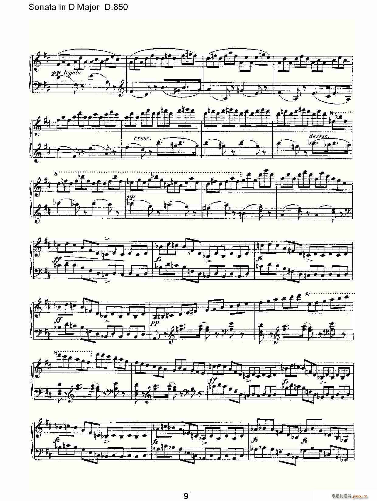 Sonata in D Major D.850(ʮּ)9
