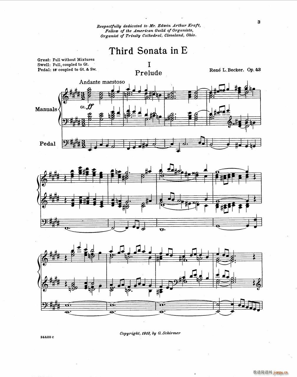 Becker Reme op 43 Sonate 3()5