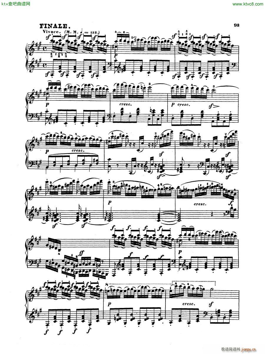 Hummel Sonata in F sharp minor Op 81()20
