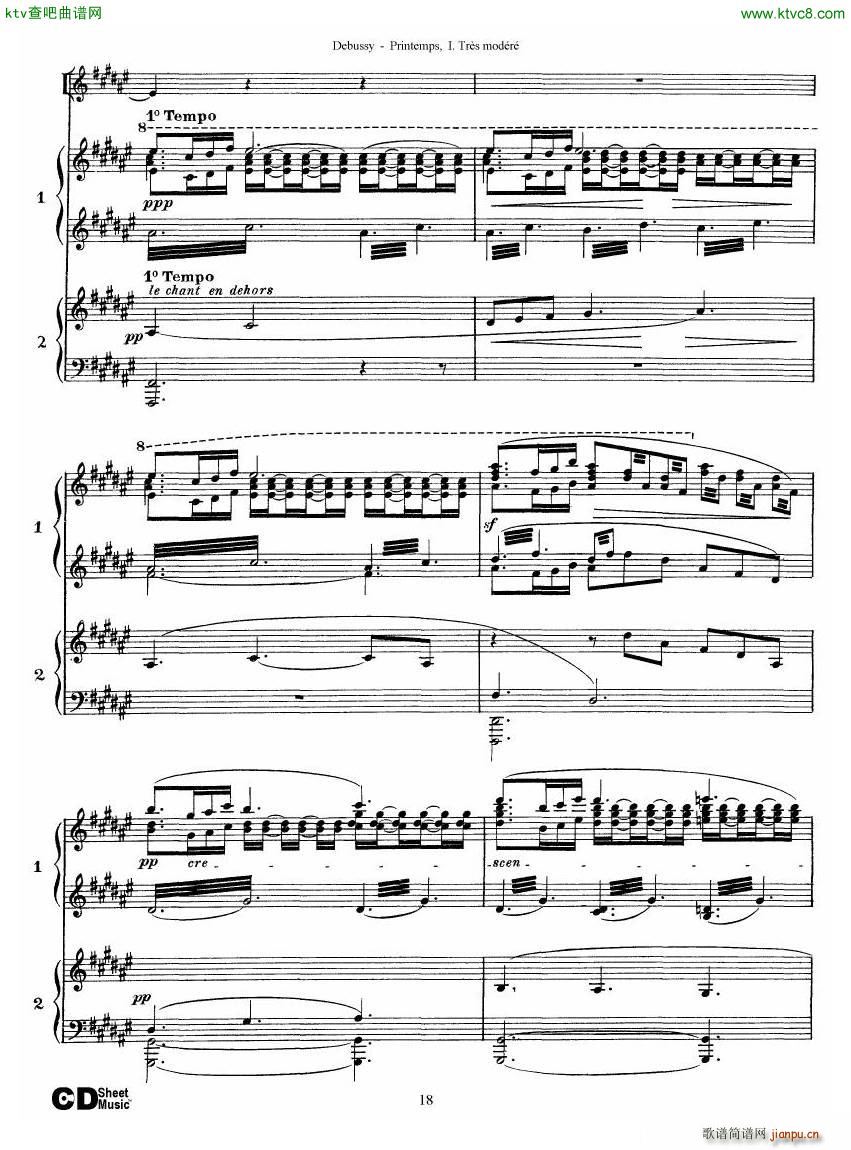 Debussy Printemps I()18