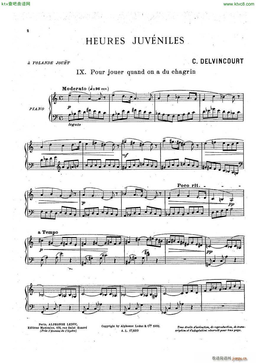 Delvincourt Heures juveniles No5 missing()17
