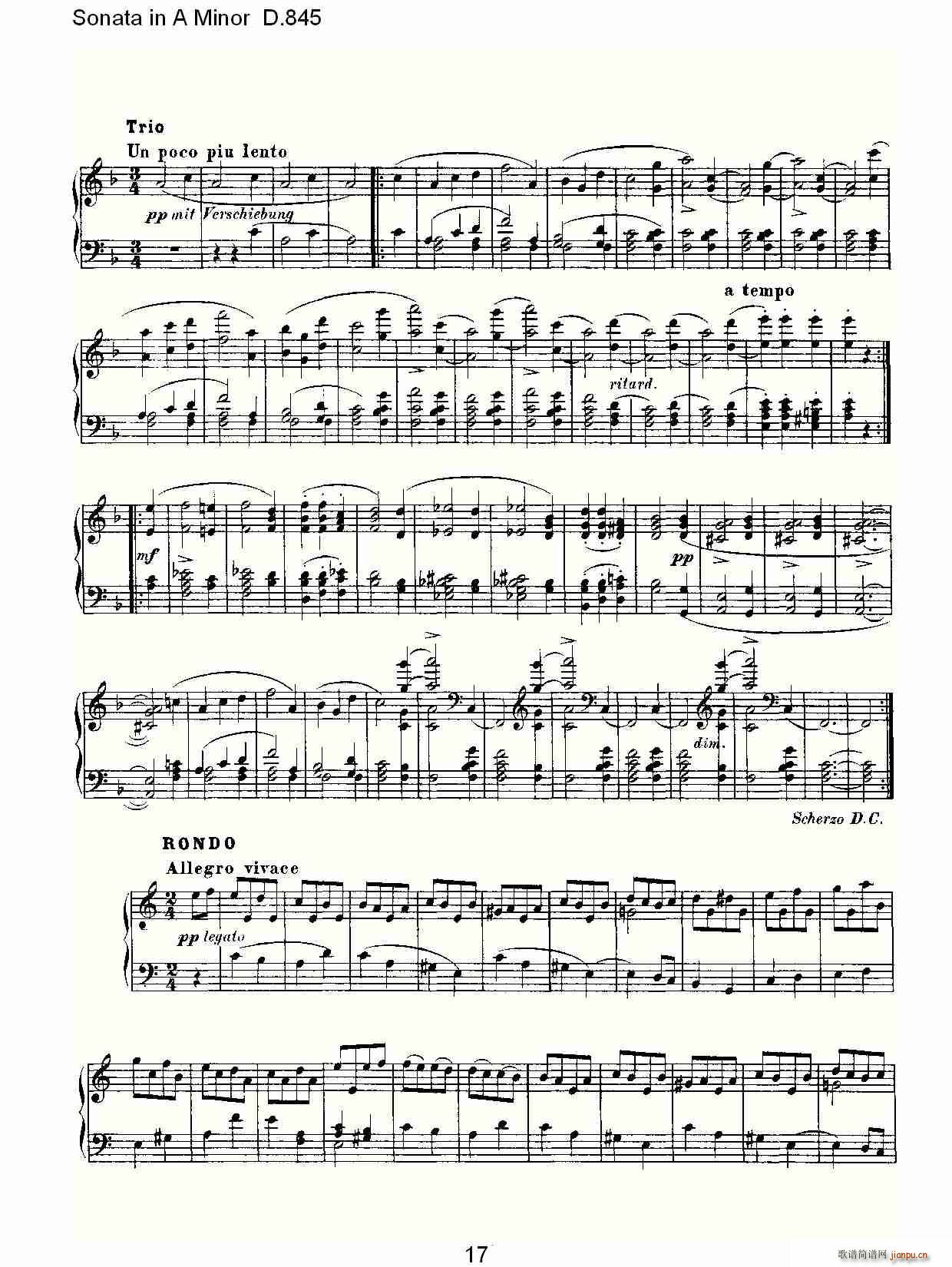 Sonata in A Minor D.845(ʮּ)17