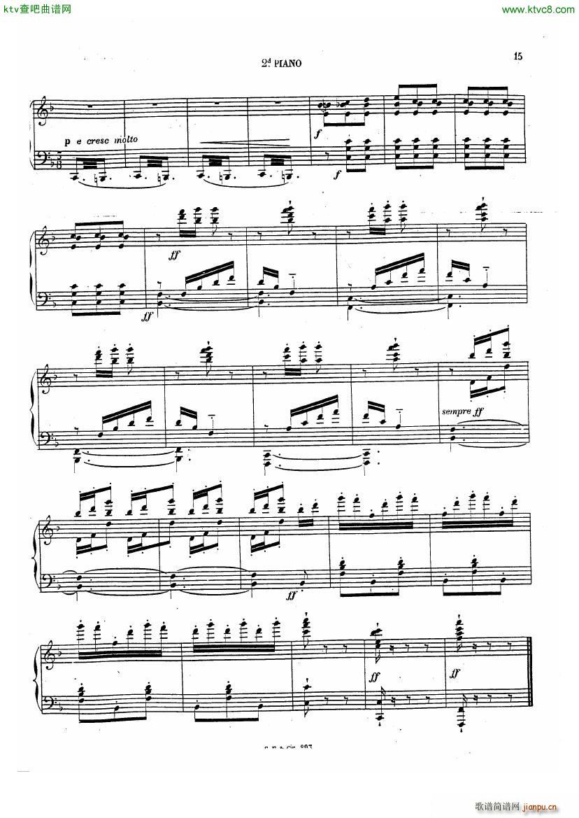 Chabrier Espana for two pianos()29