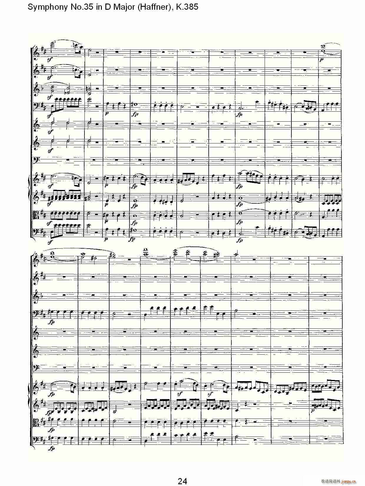 Symphony No.35 in D Major, K.385(ʮּ)24