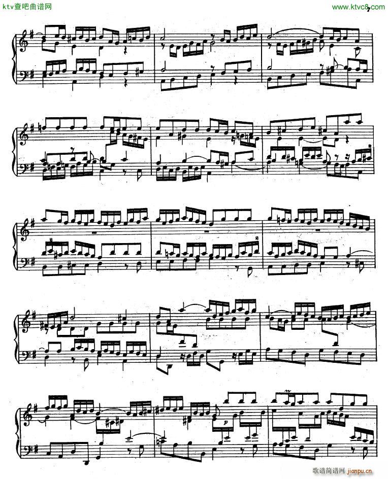 Bach D Albert Prelude and fugue in g major()7