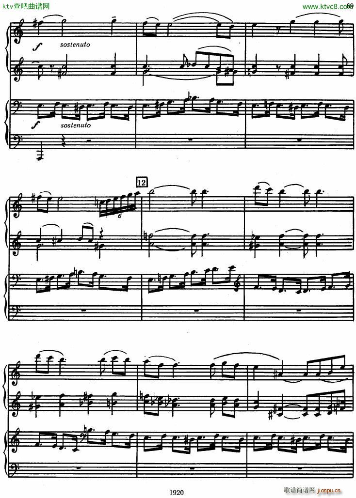 Honegger Symphony No 3 Liturgicheskaya 2 pianos ()7