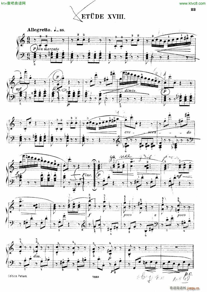Henri Bertini 1798 1876 25 Easy Etudes Op 100()21