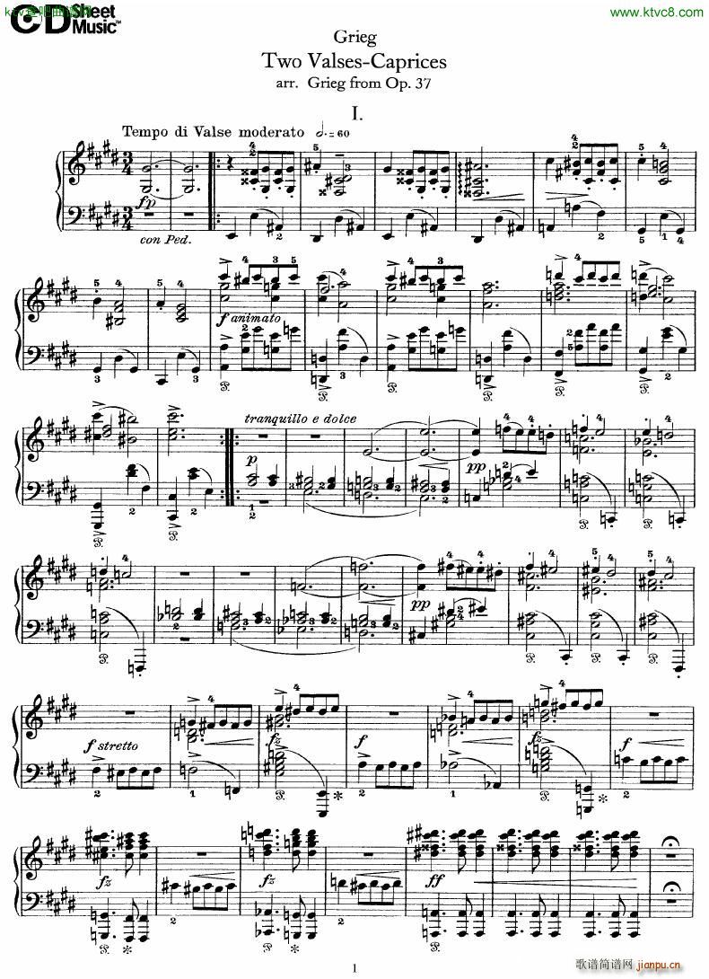 Grieg Two Valses Caprices()1