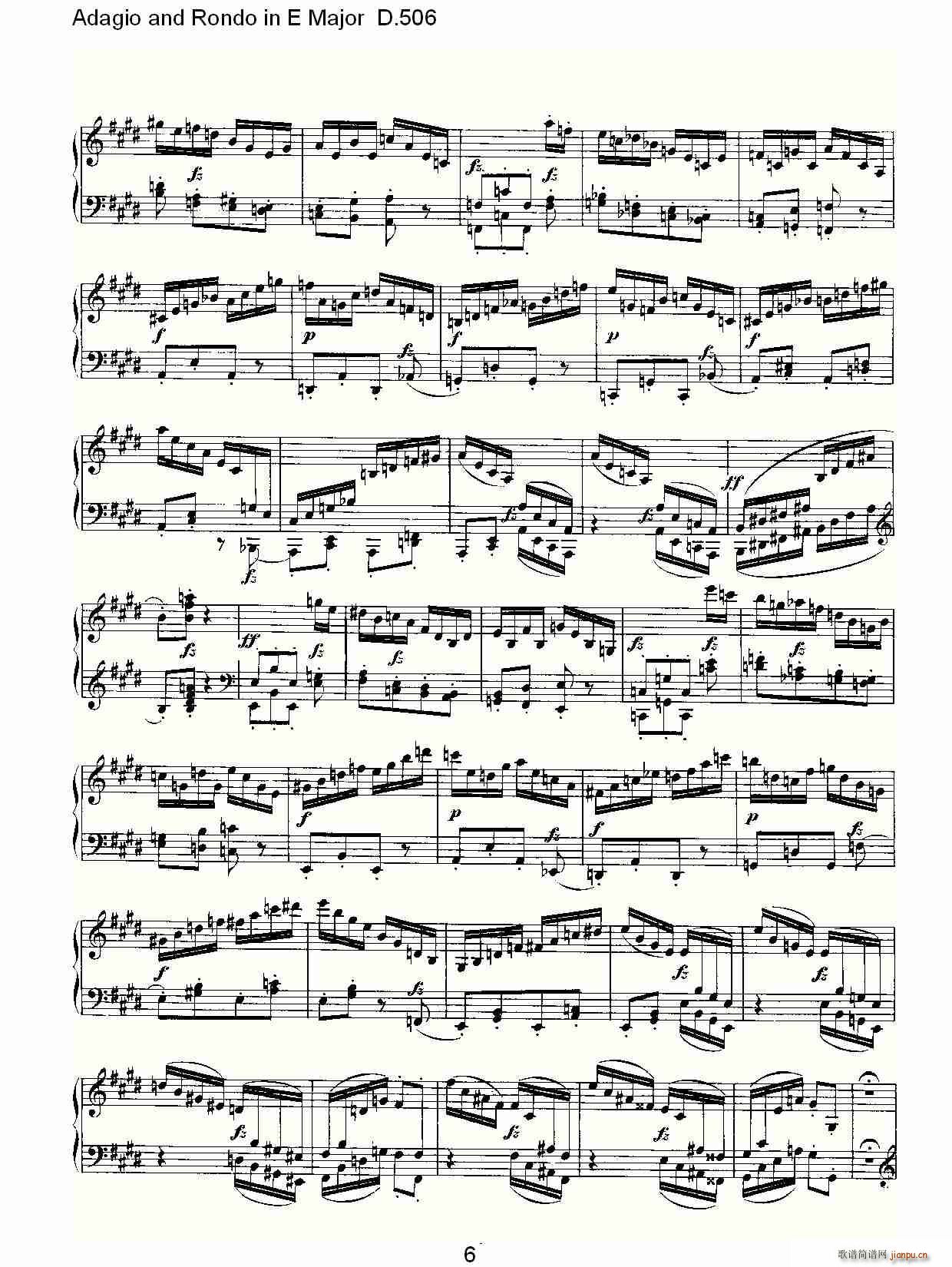 Adagio and Rondo in E Major D.506(ʮּ)6