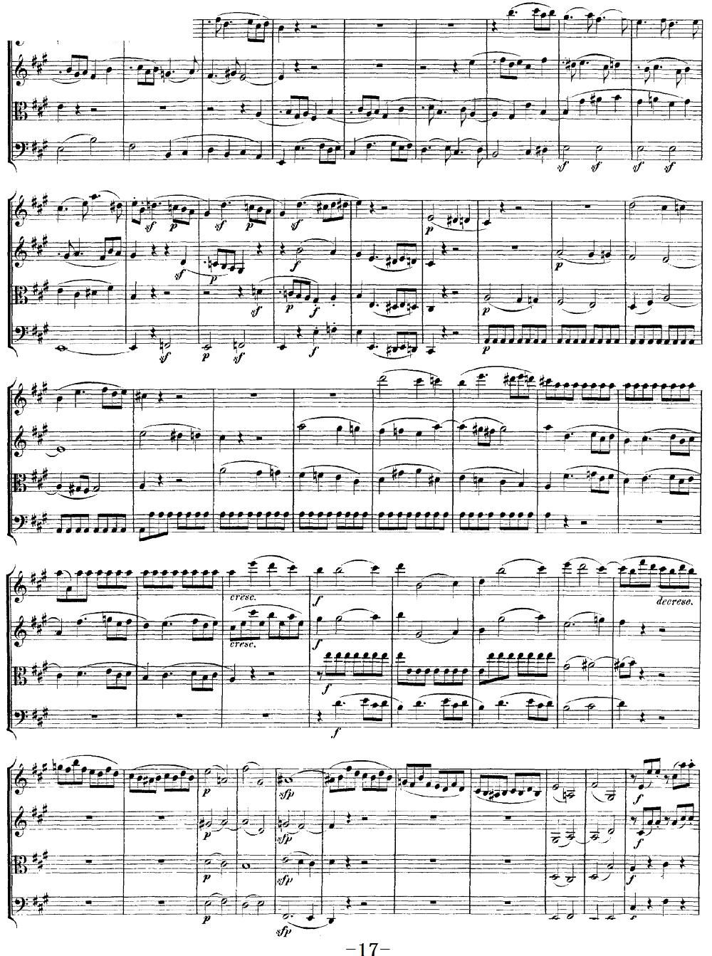 Mozart Quartet No 18 in A Major K 464()17