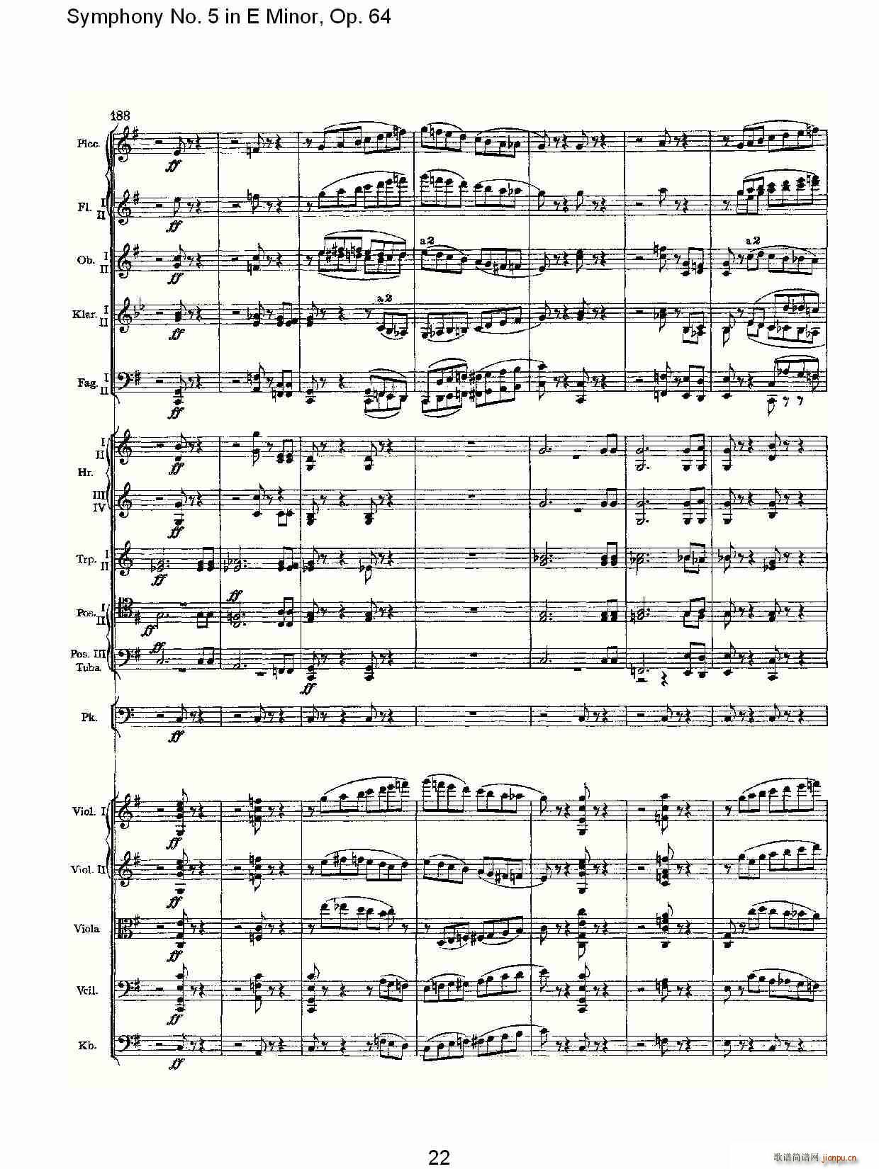 Symphony No. 5 in E Minor, Op.64(ʮּ)22
