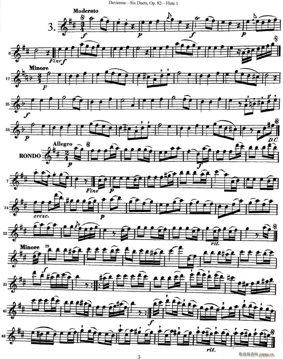άѶСOp 82 Flute 1 NO 3()1