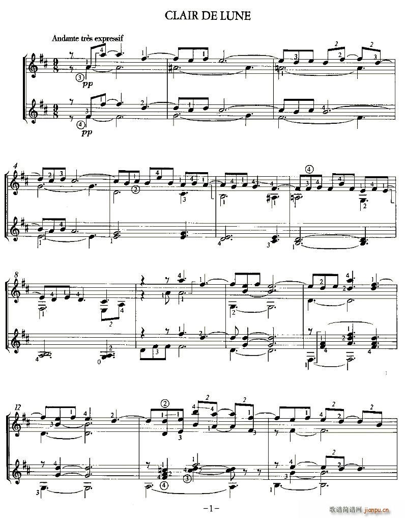 CLAIR DE LUNE()1