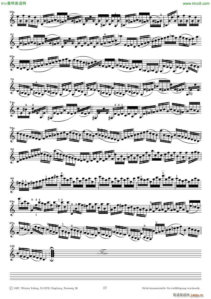 Bach JS BWV 1005 Sonata for Solo Violin in C()17