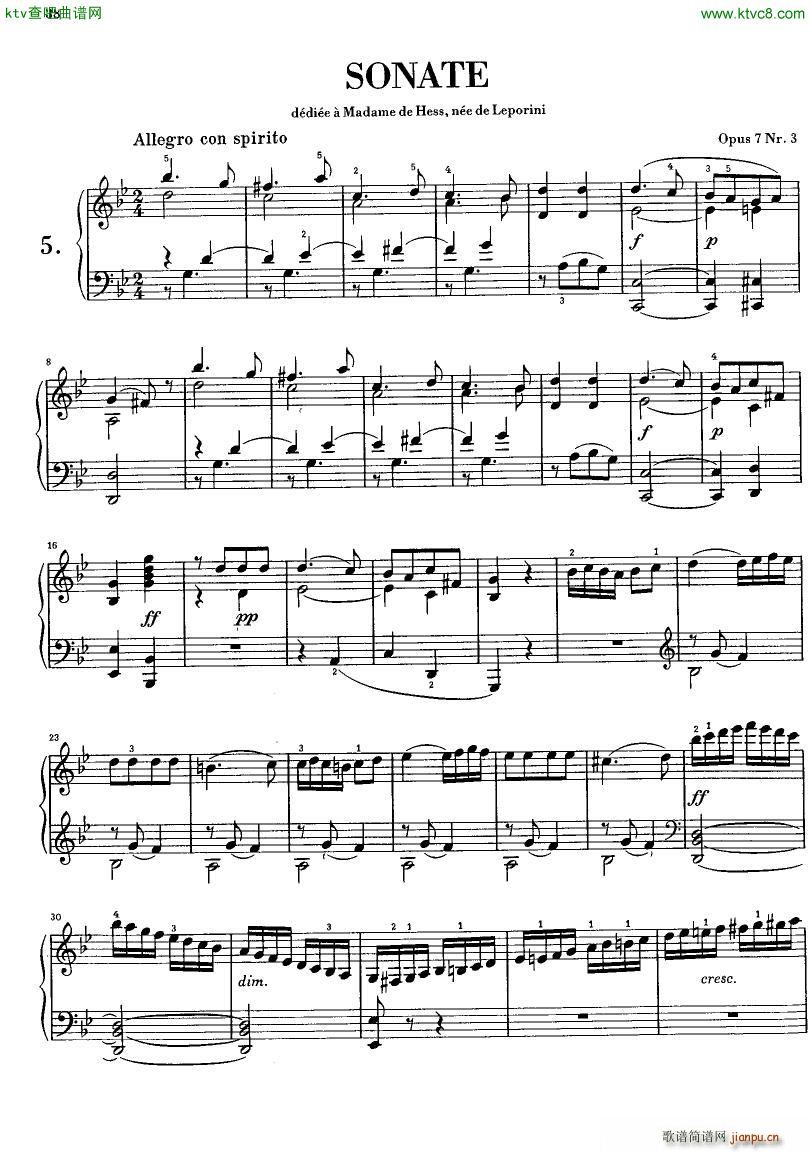 Clementi Sonate op 7 No 3()1