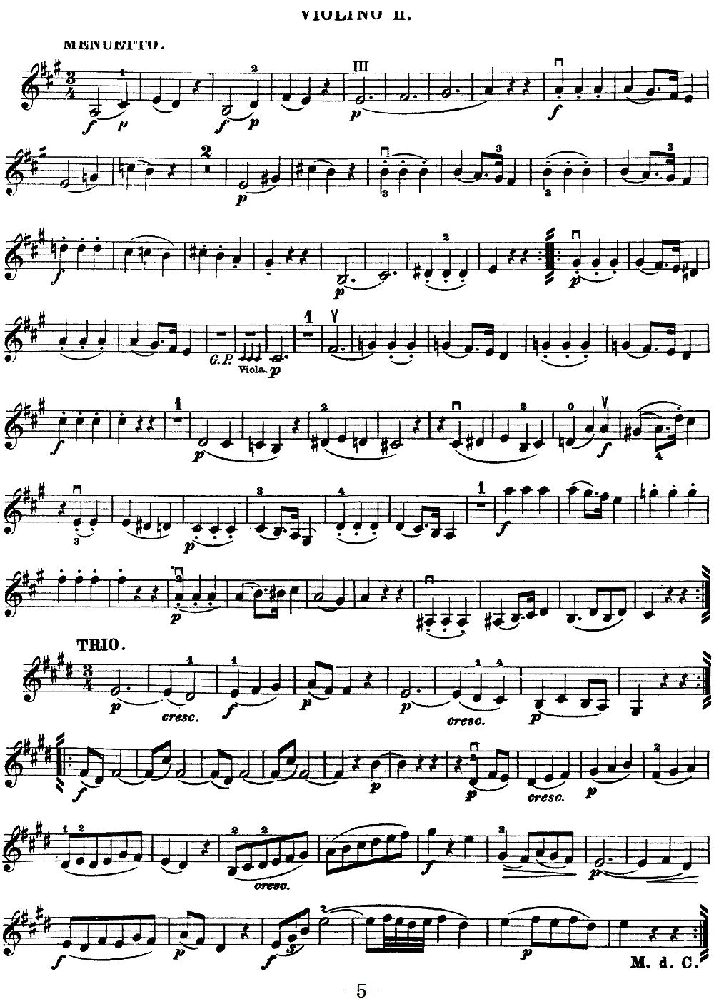 Mozart Quartet No 18 in A Major K 464 Violin 2(ʮּ)5