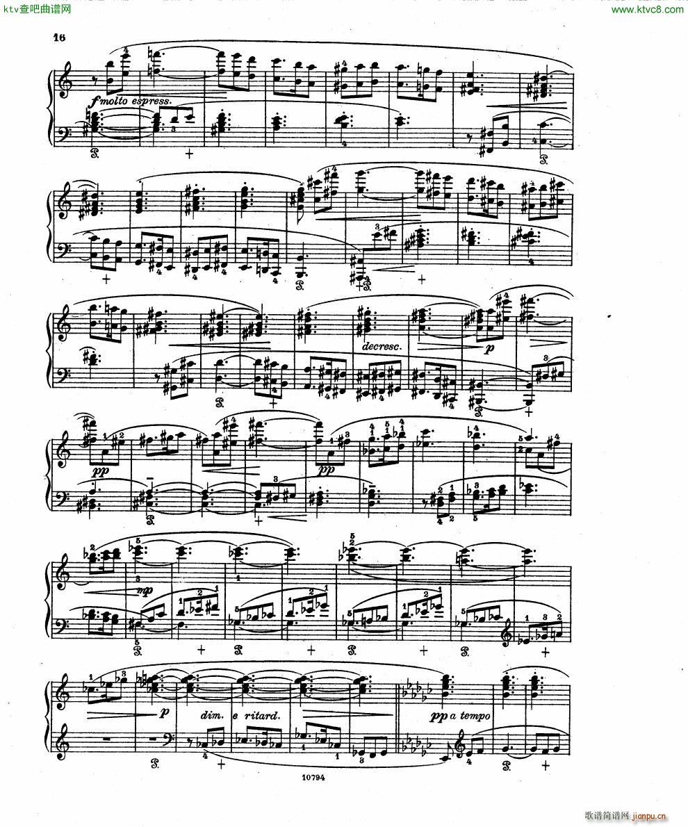 Fuchs Robert Improvisation pour clavier op 11()14