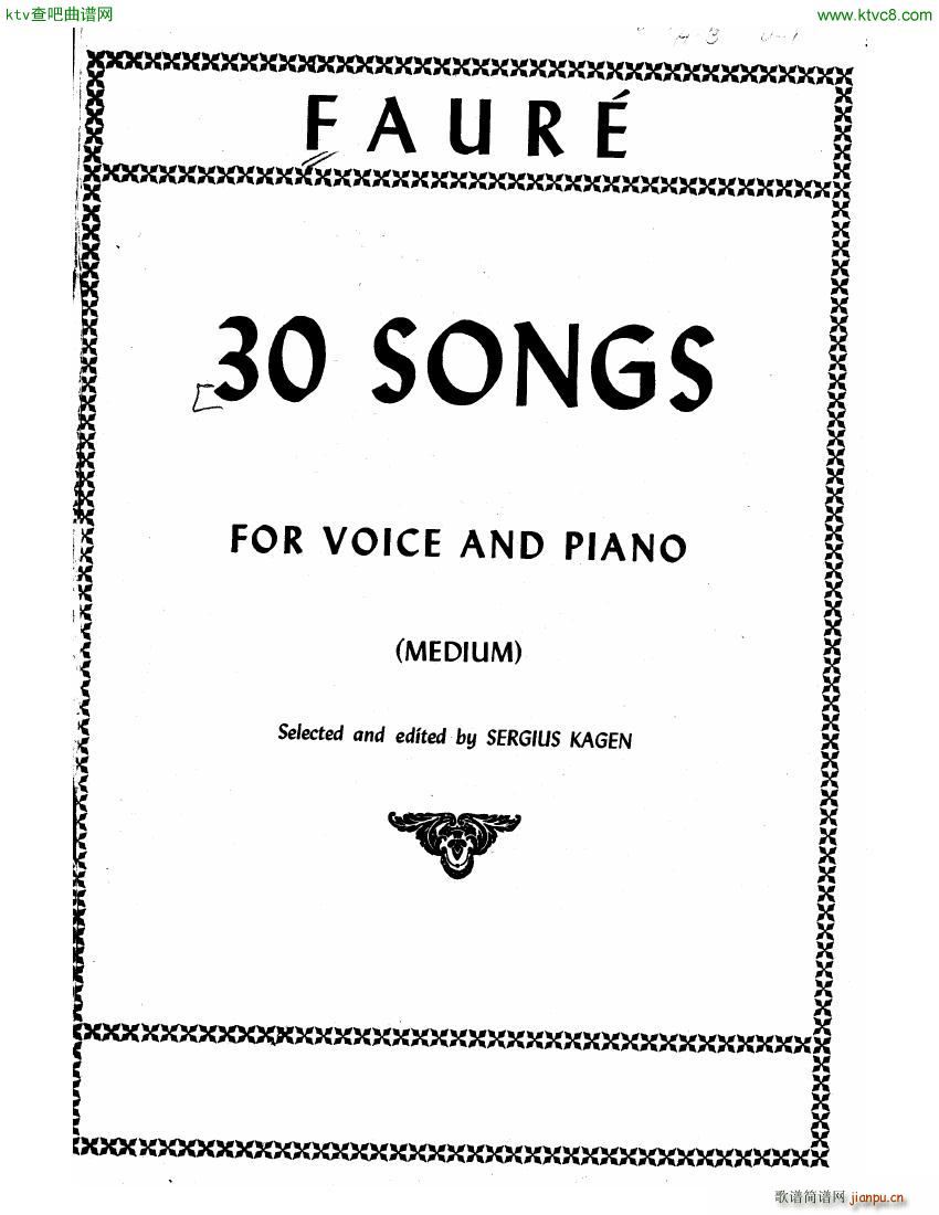 Faure 30 Songs ()27