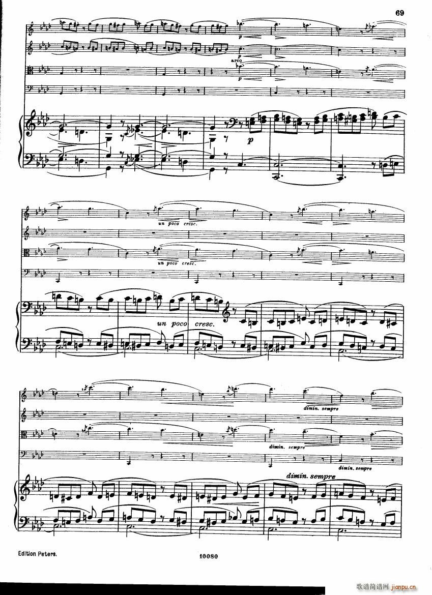 Brahms op 34 Piano Quintet f minor score ()27