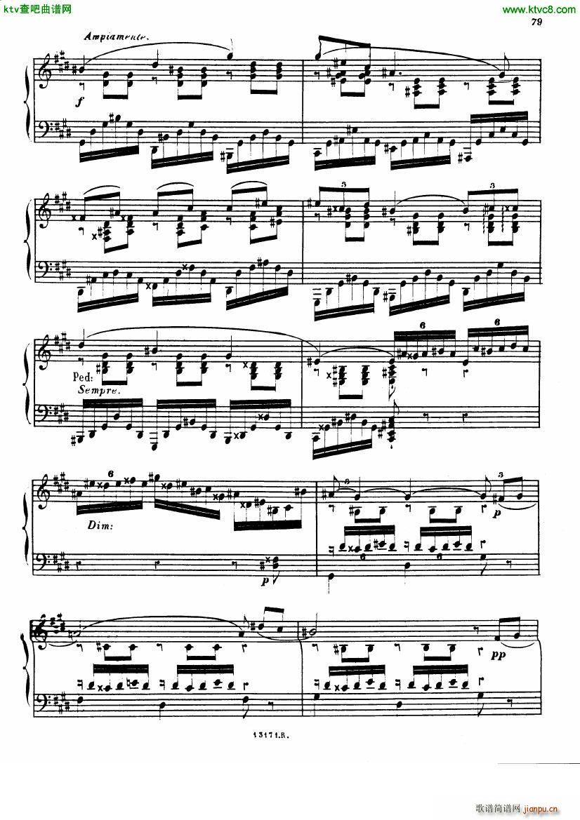 Alkan op 39 12 Etudes in Minor Keys no 9()6