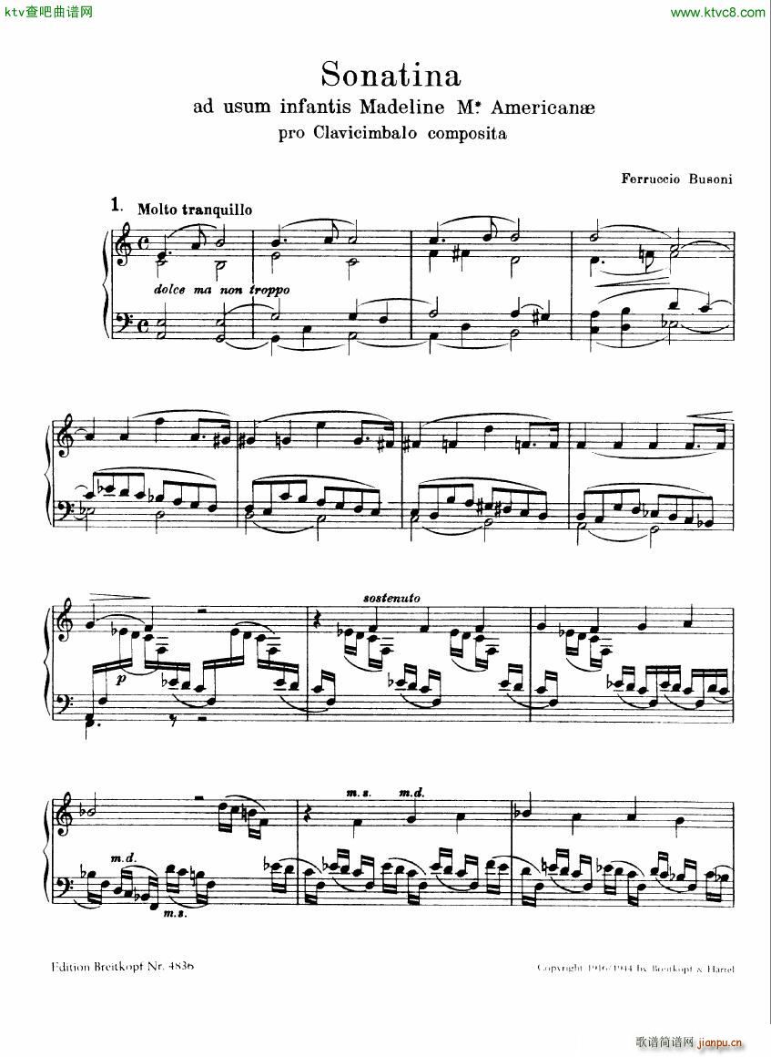 Busoni Sonatina pro clavicimbalo()1