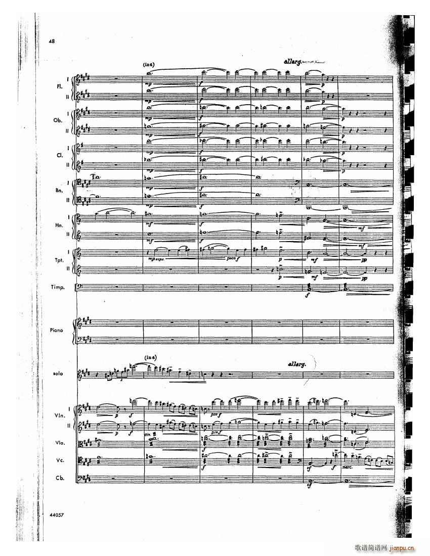 Barber op 14 Violin Concerto Score ()7