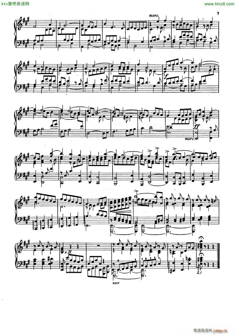 Bach D Albert Prelude and fugue in a major()7