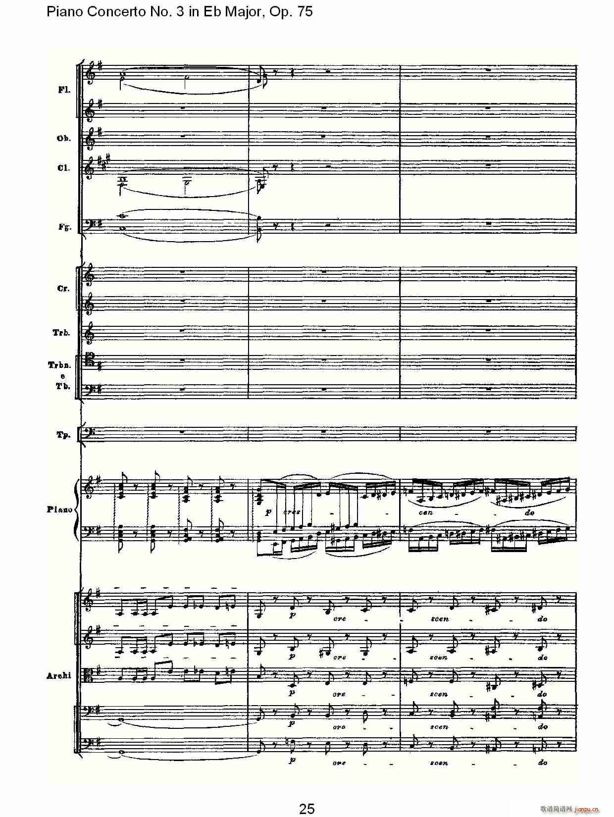 Piano Concerto No.3 in Eb Major,Op.75()25