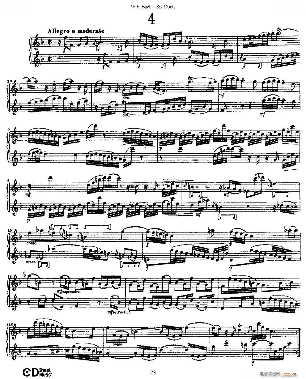 Six Duets ֮ ׶ϰ ͭ()1