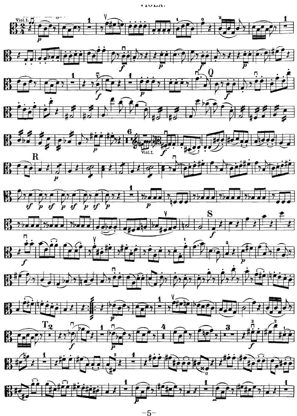 Mozart Quartet No 19 in C Major K 465 Viola(ʮּ)5