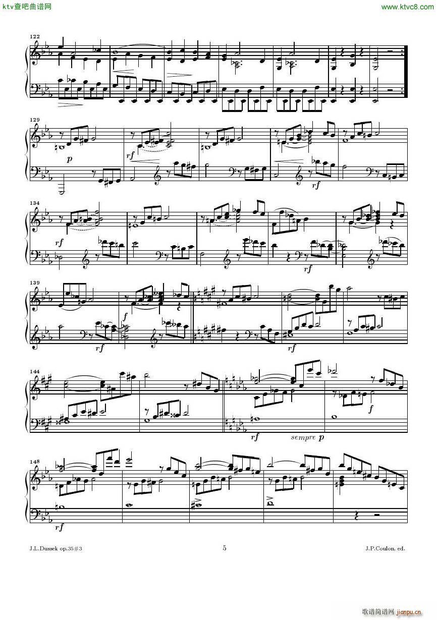 Dussek Sonate No13 op35 No3()5
